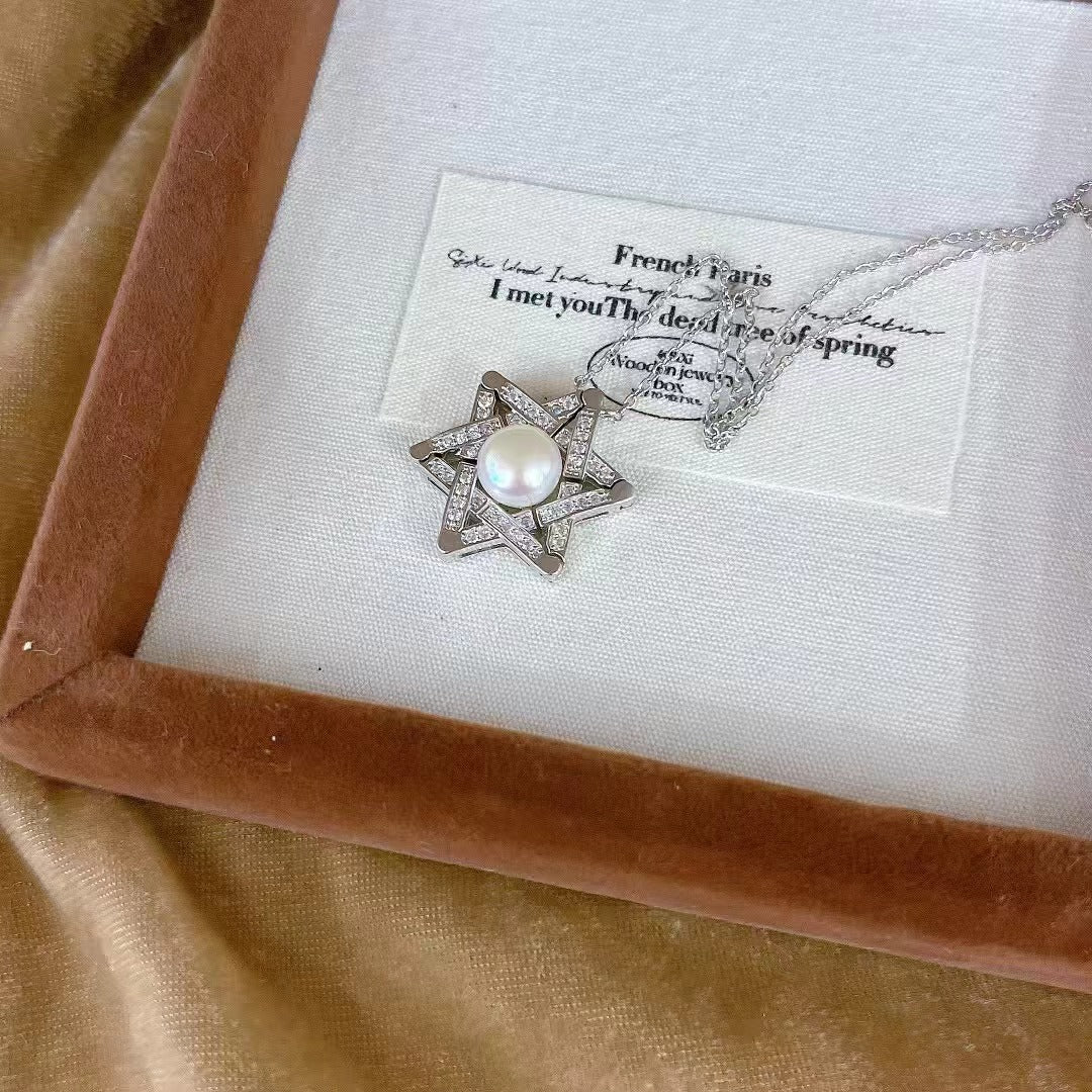 Wholesale Rhodium Plated 925 Sterling Silver Natural Freshwater Pearl Pendant(wihtout Chain)