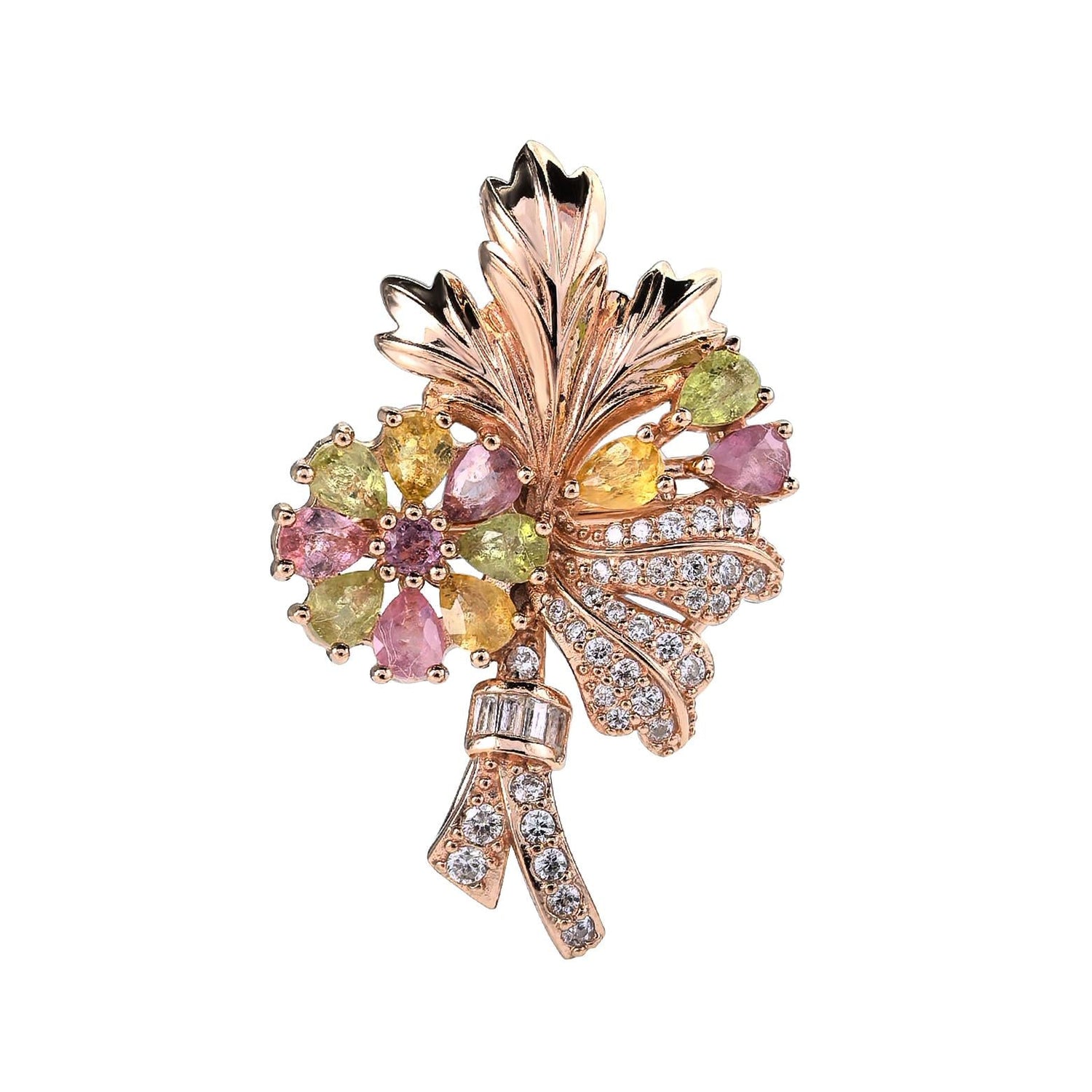 NATURAL GEMSTONE BROOCHES