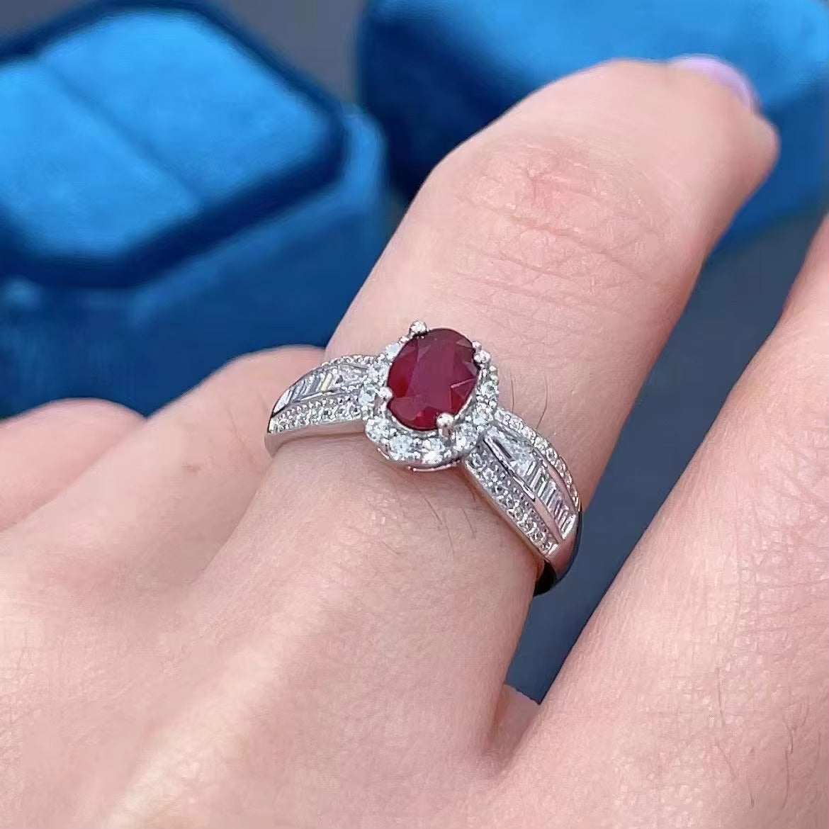 Factory Direct China Exquisite Exclusive Natural Ruby Ring