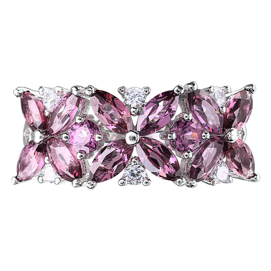 Original 925 Silver Jewelry Rhodium Plated Oval Cut  Natural Moonstone Ring